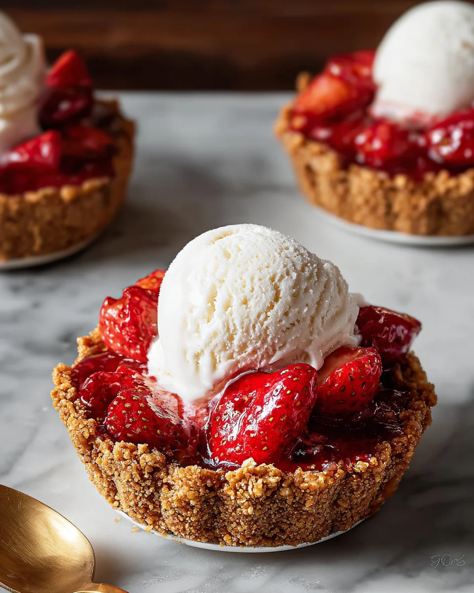 Mini Strawberry Ice Cream Pies Mini