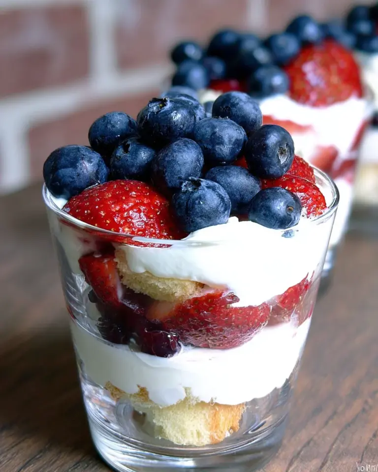 Mixed Berry Mini Trifles