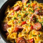 One Pan Cheesy Smoked Sausage & Pasta One Pan Cheesy Smoked Sausage & Pasta