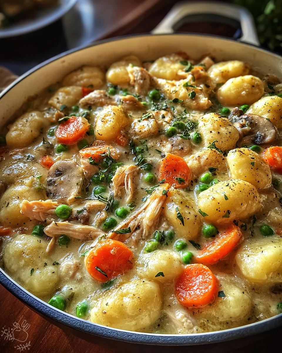 One Pot Gnocchi Chicken Pot Pie One