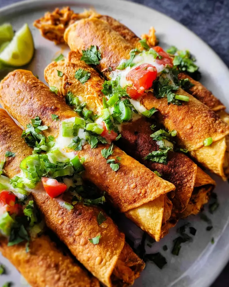 Oven Baked Chicken Taquitos Recipe