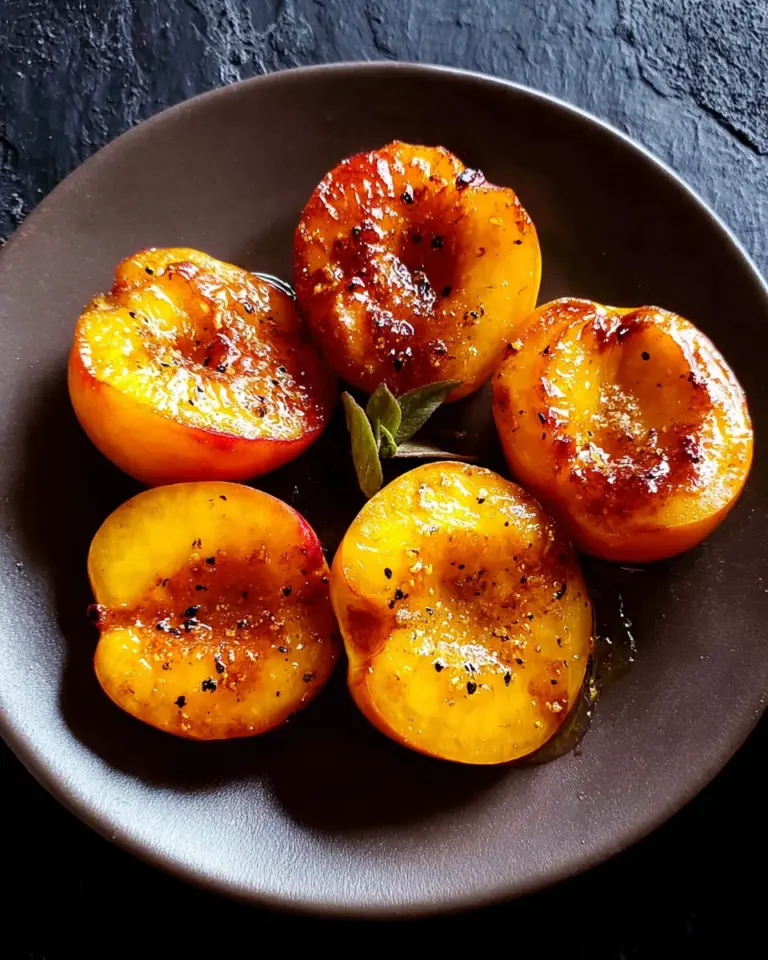 Pan Fried Peaches