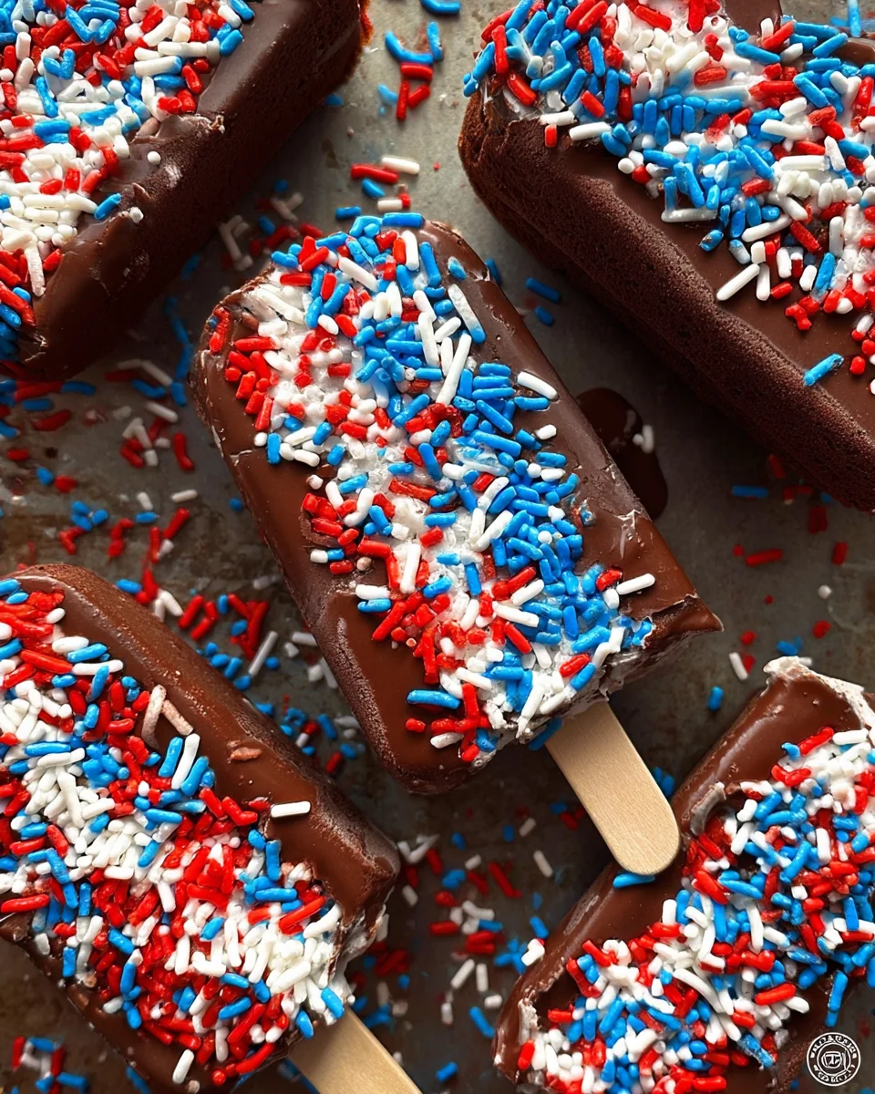 Patriotic Mini Ice Cream Sandwiches Patriotic