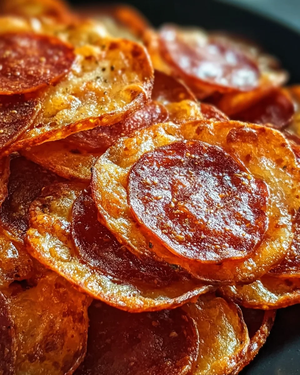 Pepperoni Cheese Crisps Pepperoni