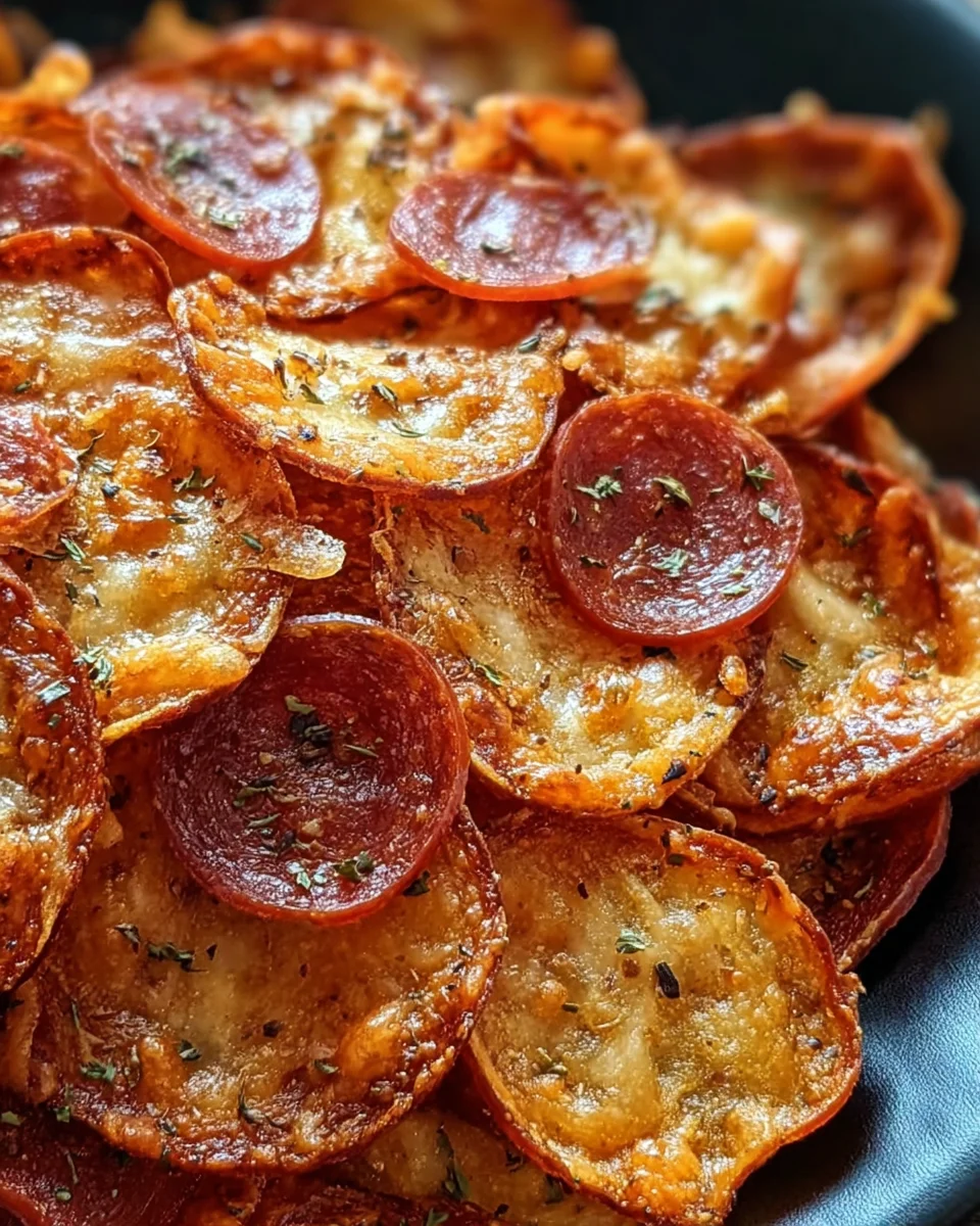 Pepperoni Cheese Crisps Pepperoni
