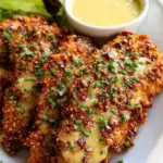 Pretzel Crusted Chicken with Honey Mustard Sauce Pretzel Crusted Chicken with Honey Mustard Sauce