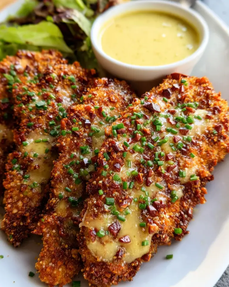 Pretzel Crusted Chicken with Honey Mustard Sauce