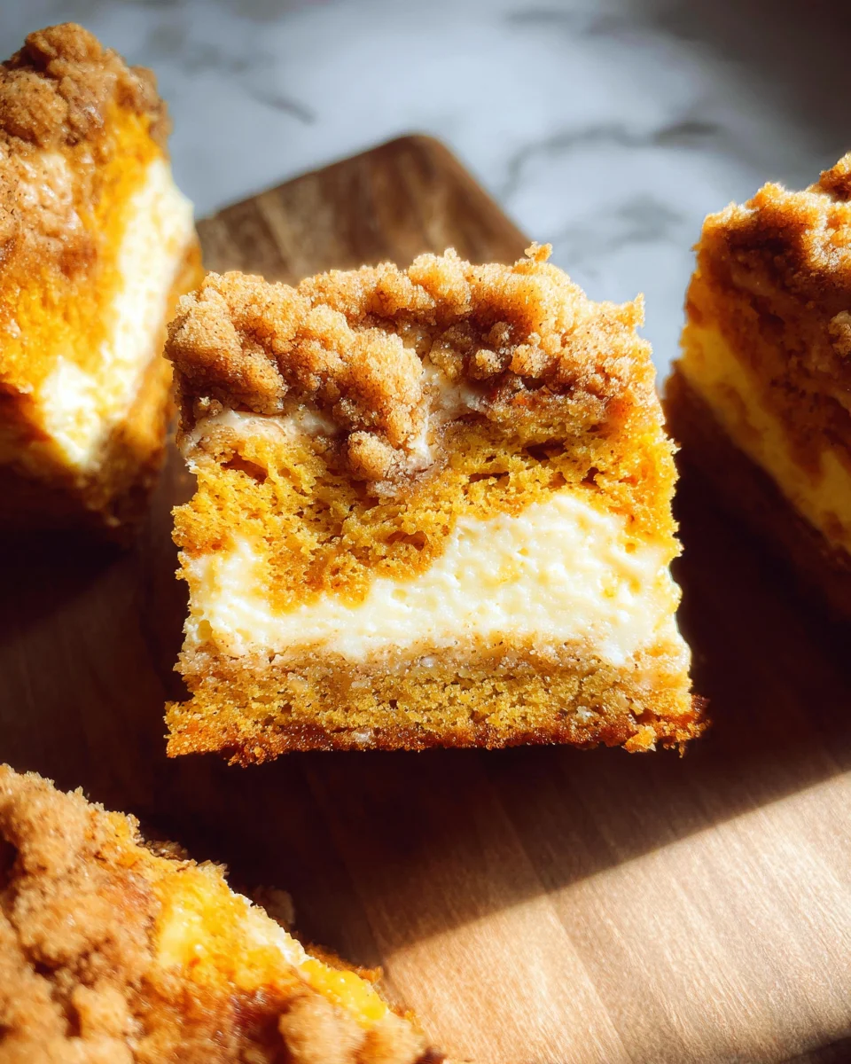 Pumpkin Crumb Cake with Cream Cheese Filling Pumpkin