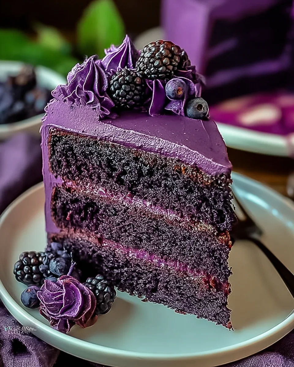 Purple Velvet Cake Purple
