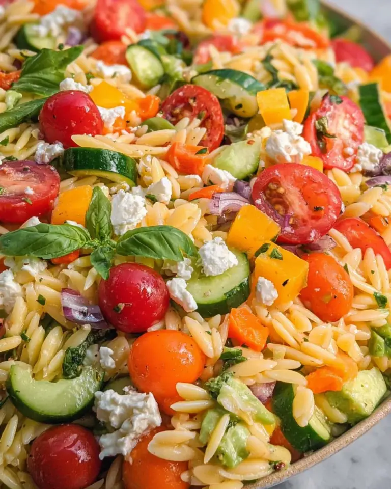 Rainbow Orzo Salad