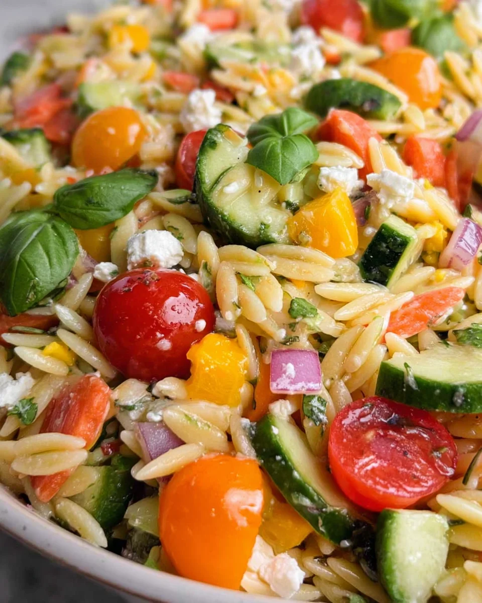 Rainbow Orzo Salad Rainbow