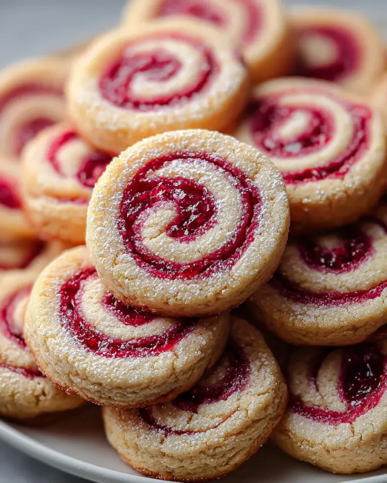 Raspberry Swirl Cookies