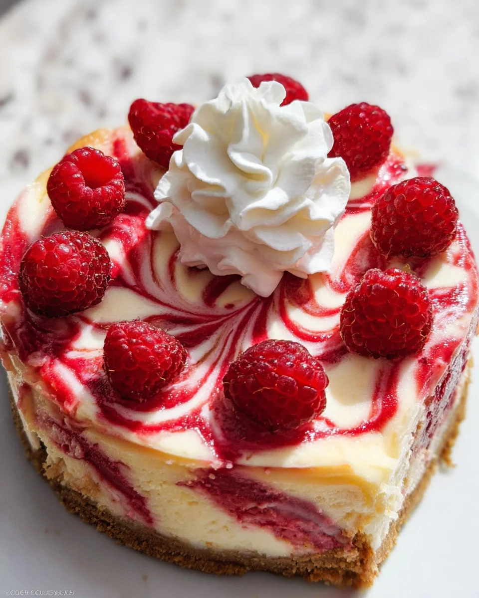Raspberry Swirl Lemon Cheesecake Raspberry