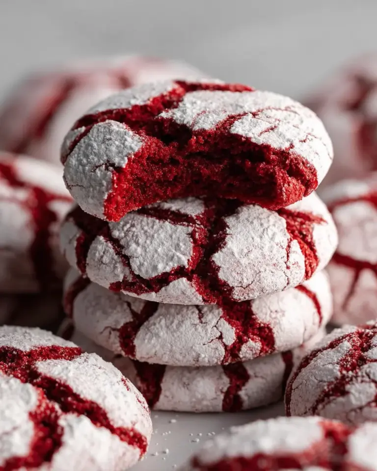 Red Velvet Crinkle Cookie