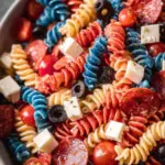 Red White And Blue Pasta Salad Red White And Blue Pasta Salad