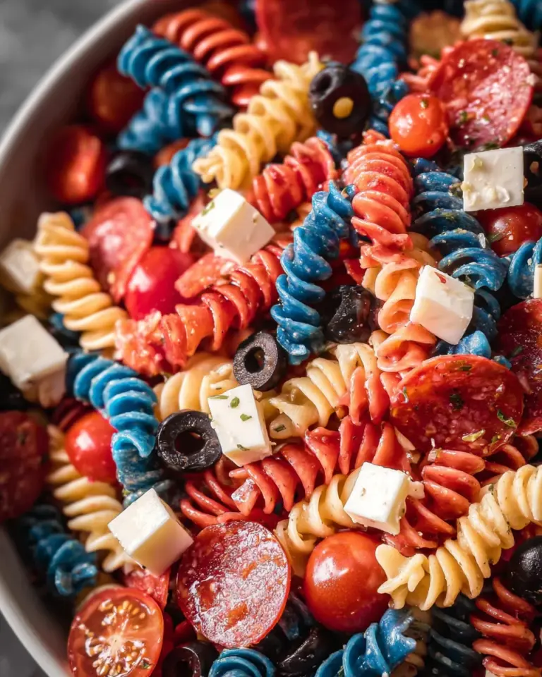 Red White And Blue Pasta Salad
