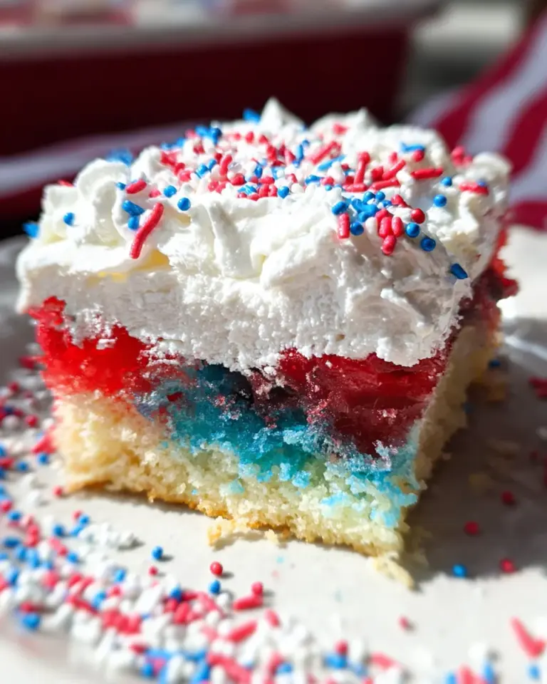 Red, White, & Blue Poke Cake