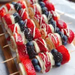 Red, White and Blue Fruit Kabobs Red, White and Blue Fruit Kabobs