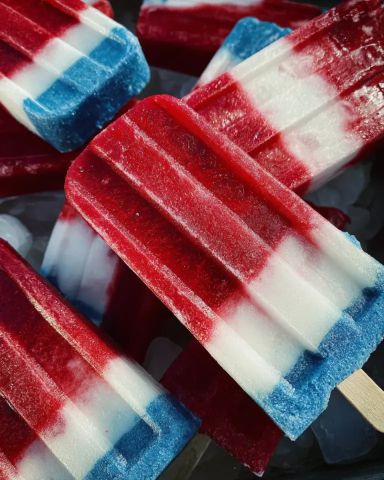 Red White and Blue Popsicles