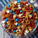 Red, white, and blue snack mix Red, white, and blue snack mix