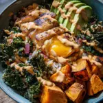 Roasted Chicken, Sweet Potato, and Kale Bowls Roasted Chicken, Sweet Potato, and Kale Bowls