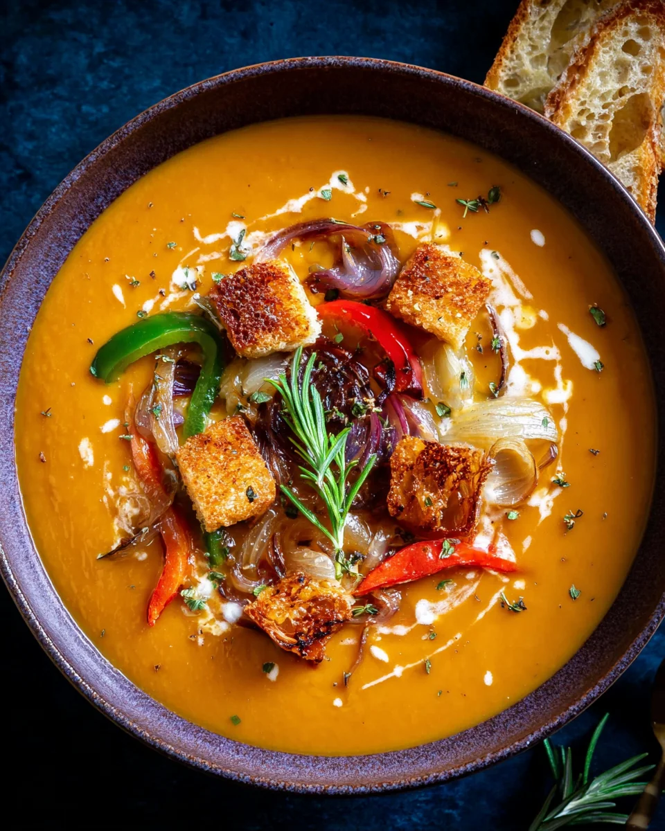 Roasted Vegetable Soup Roasted
