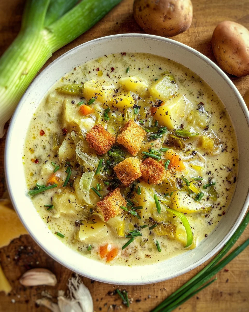 Rustic Potato Leek Soup