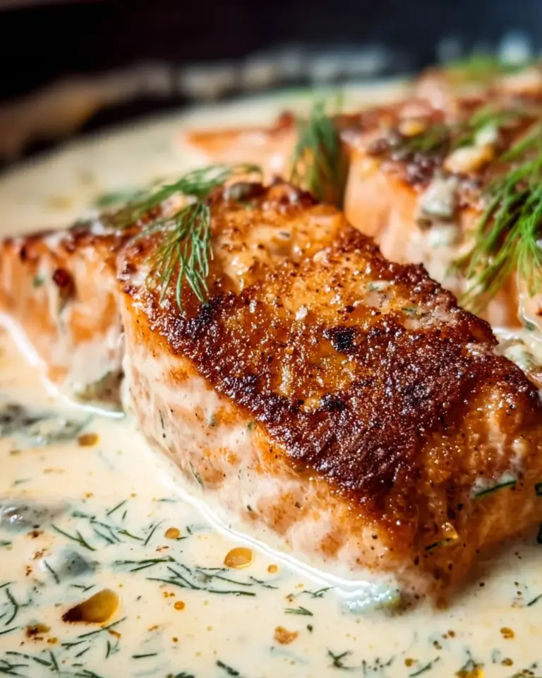 Salmon with Lemon Cream Sauce