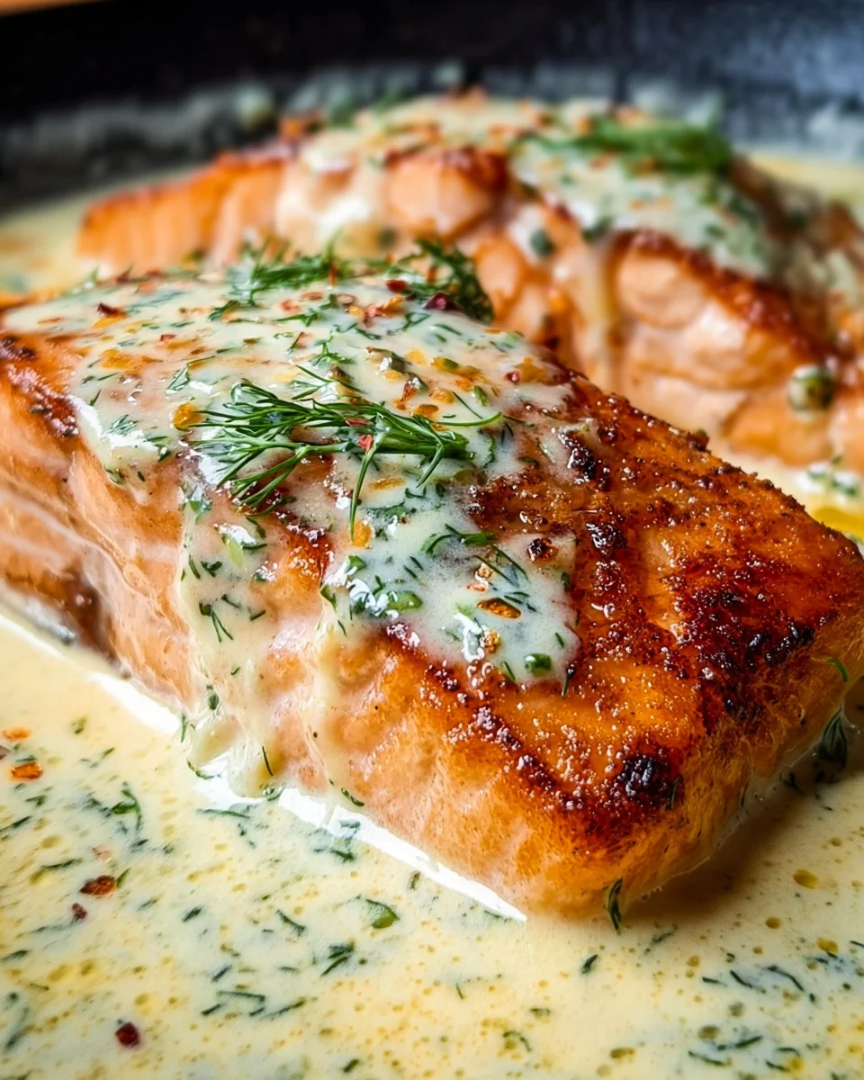 Salmon with Lemon Cream Sauce Salmon
