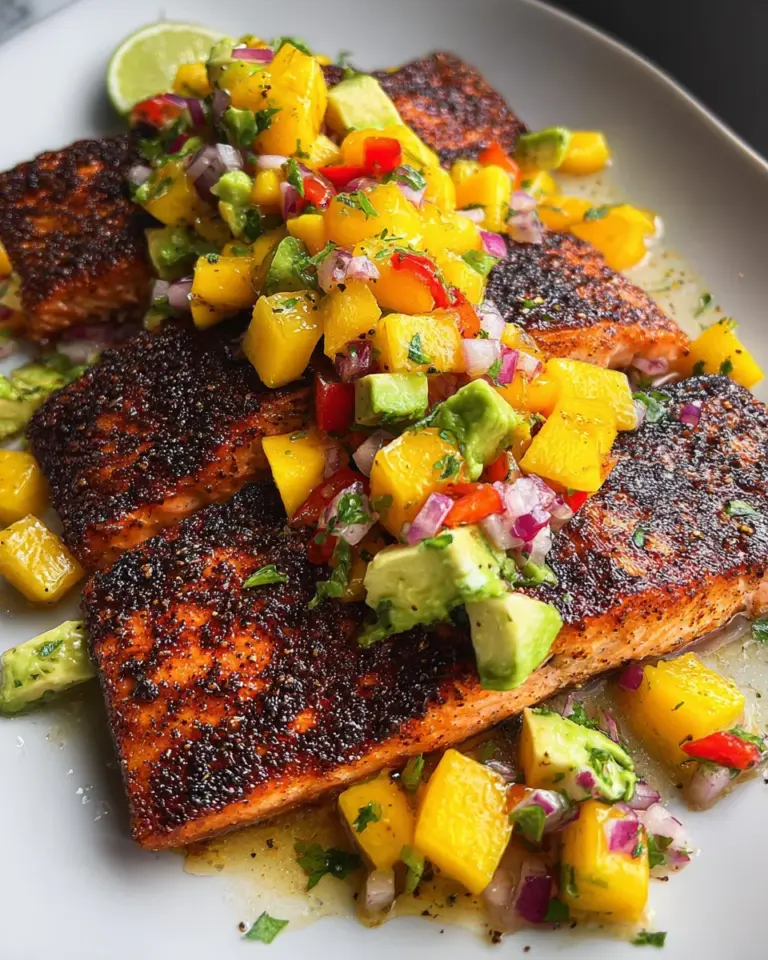 Salmon with Mango Salsa