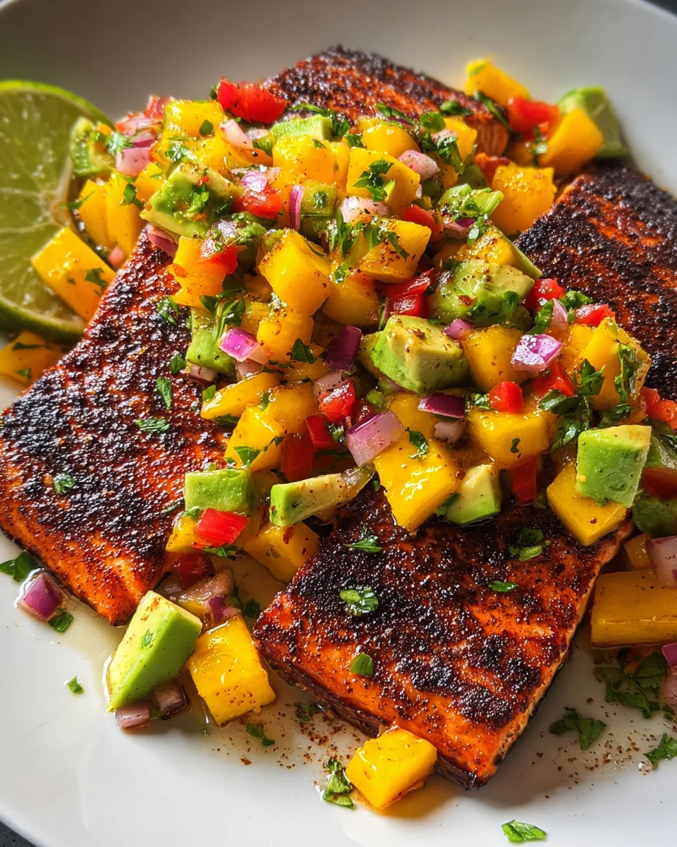 Salmon with Mango Salsa Salmon