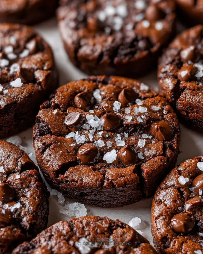 Salted Brownie Cookies