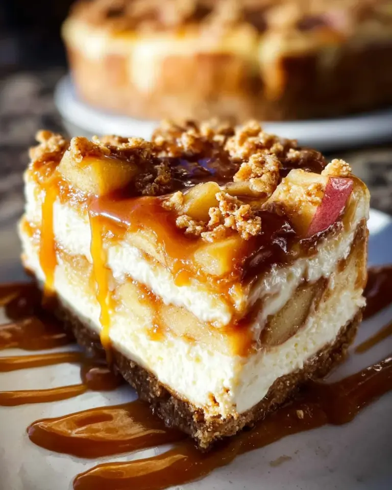 Salted Caramel Apple Pie Cheesecake