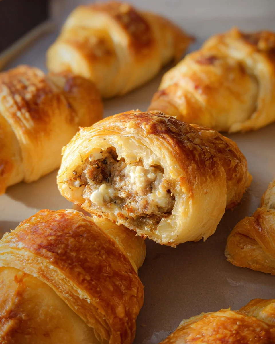 Sausage Cream Cheese Crescent Rolls