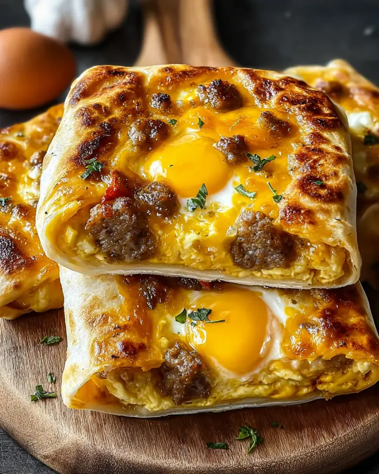 Sausage Egg and Cheese Breakfast Roll-Ups