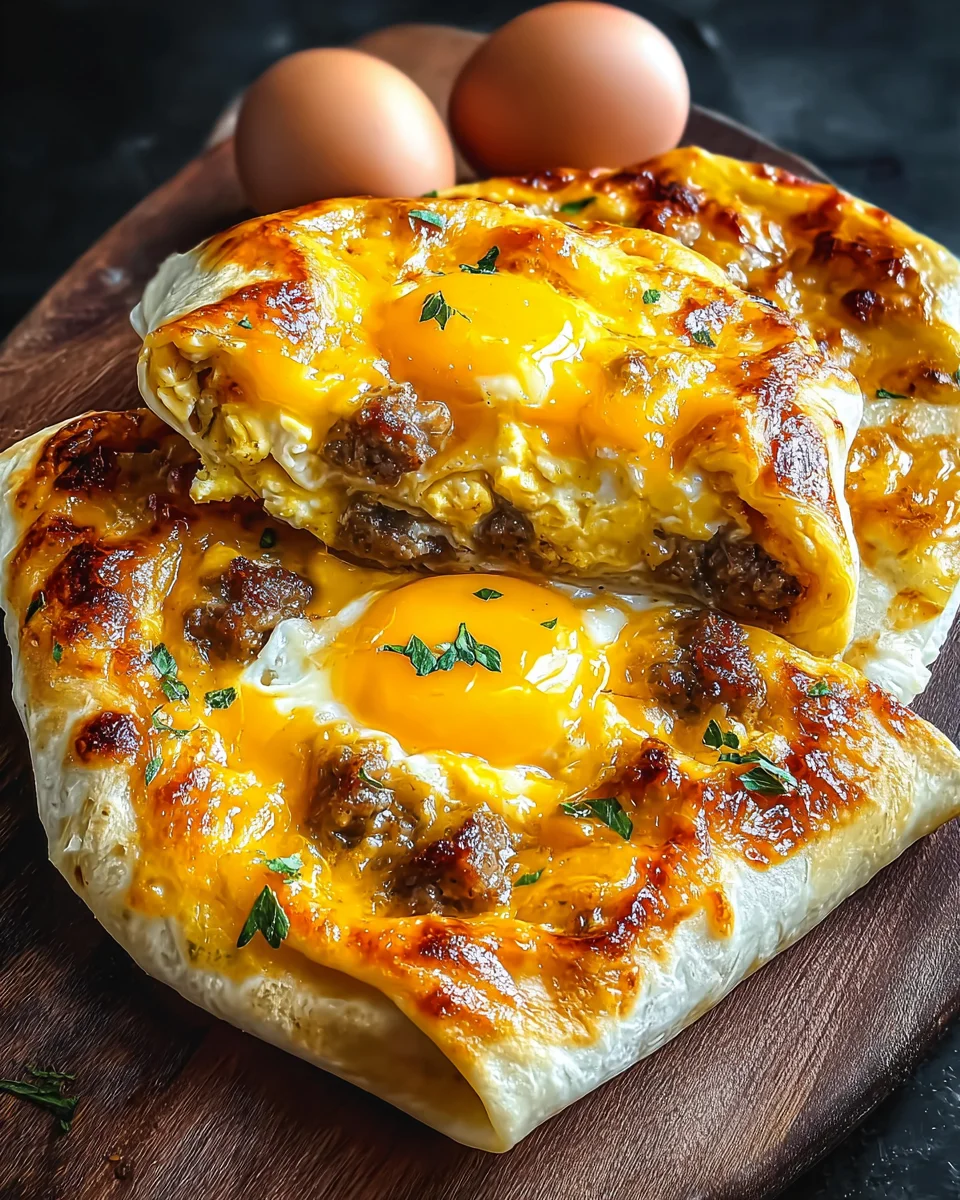 Sausage Egg and Cheese Breakfast Roll-Ups Sausage