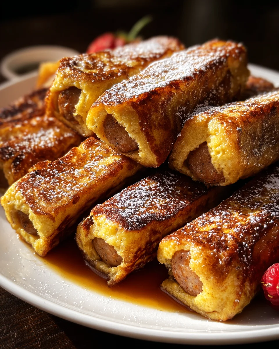 Sausage French Toast Roll-Ups