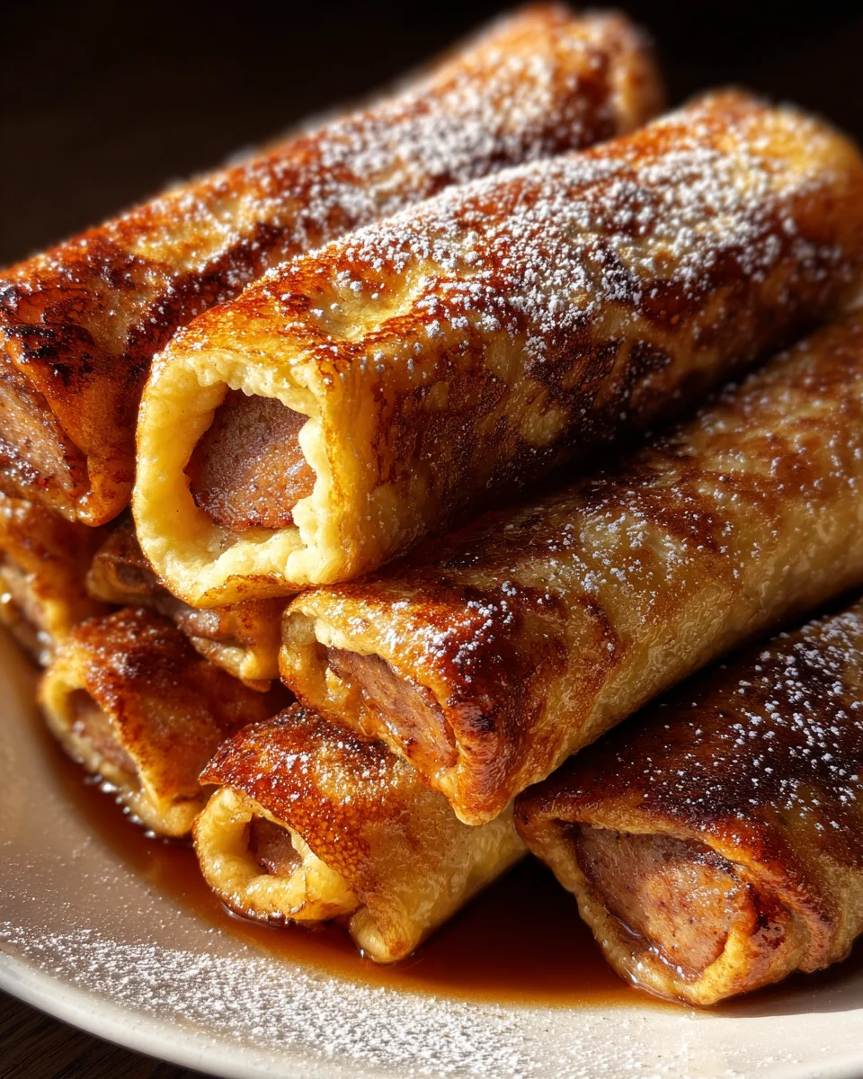 Sausage French Toast Roll-Ups Sausage