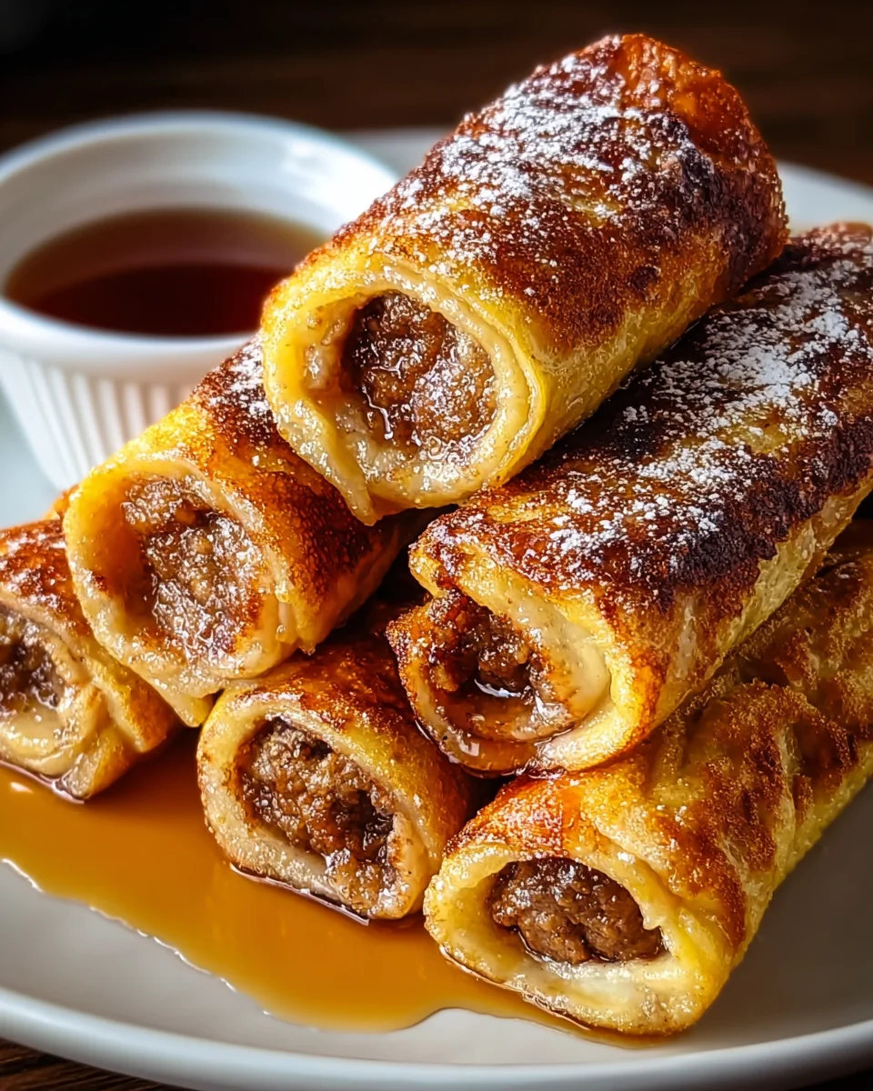 Sausage French Toast Roll-Ups Recipe