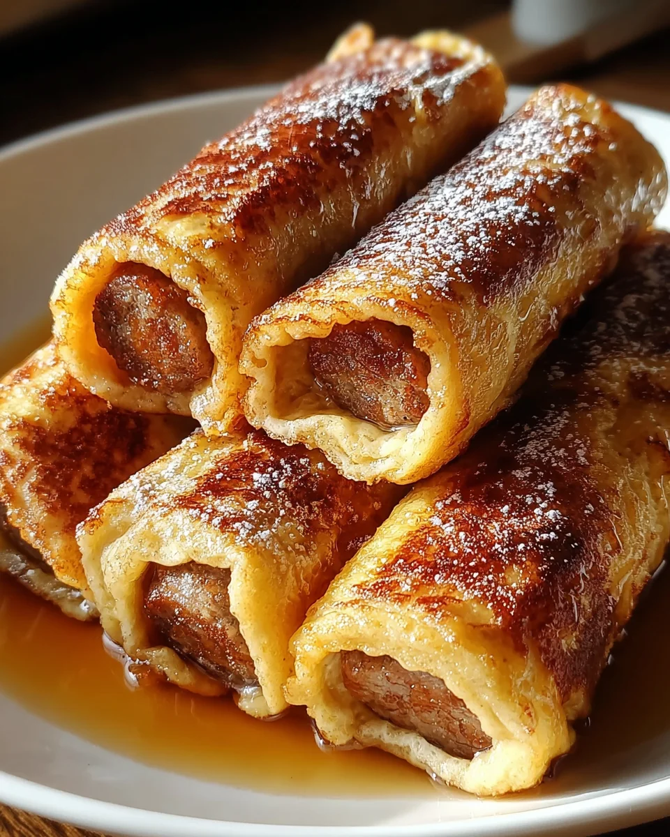 Sausage French Toast Roll-Ups Recipe Sausage