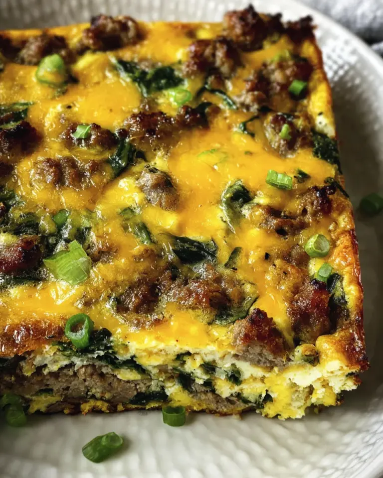 Sausage & Egg Keto Breakfast Casserole