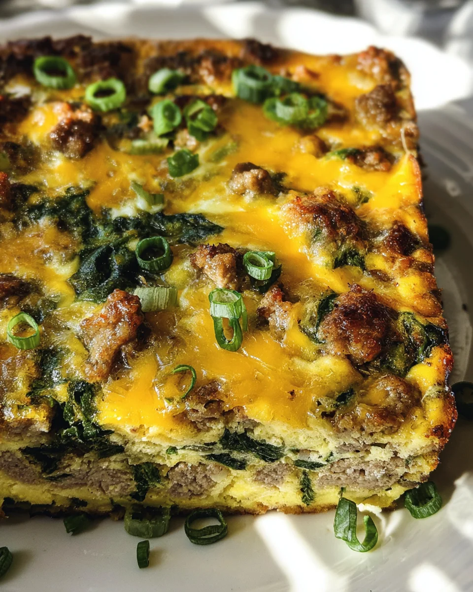 Sausage & Egg Keto Breakfast Casserole Sausage
