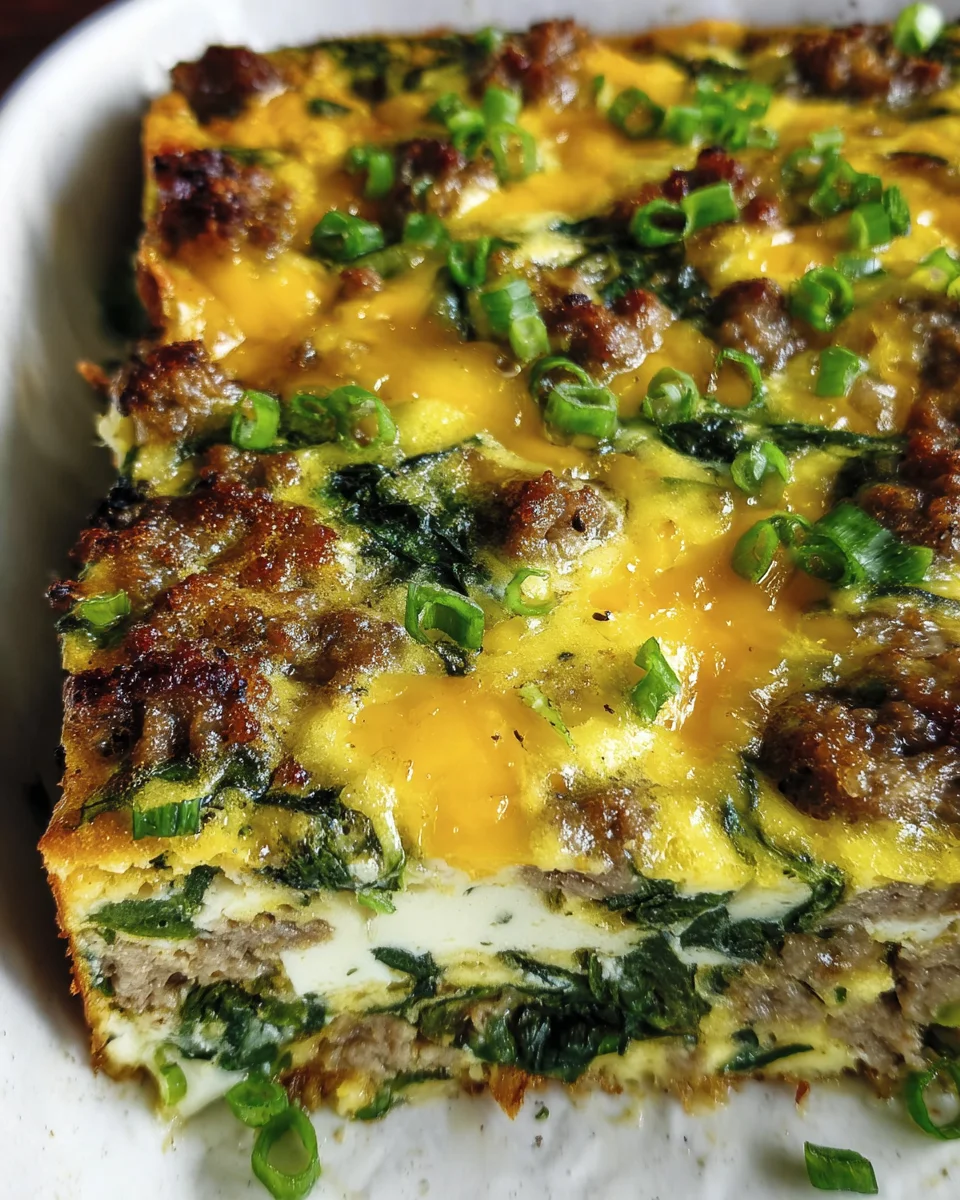 Sausage & Egg Keto Breakfast Casserole Sausage