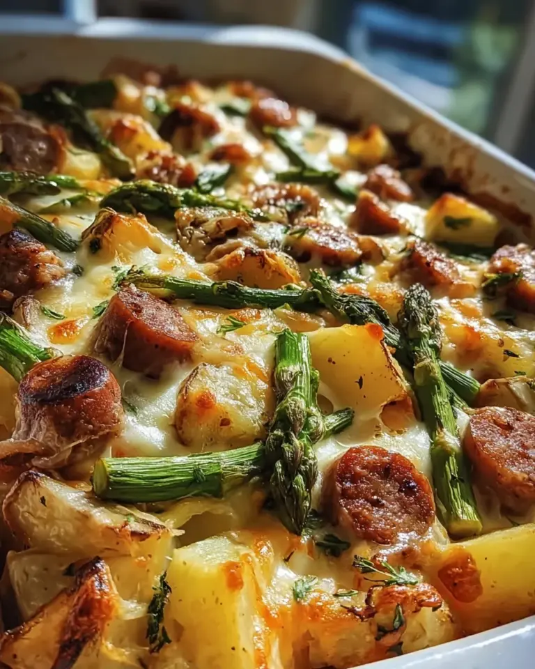 Sausage and Potato Casserole with Spring Veggies