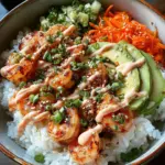 Shrimp Rice Bowls with Spicy Mayo Shrimp Rice Bowls with Spicy Mayo
