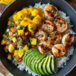 Shrimp and Avocado Bowls with Mango Salsa & Lime-Chili Sauce Shrimp and Avocado Bowls with Mango Salsa & Lime-Chili Sauce