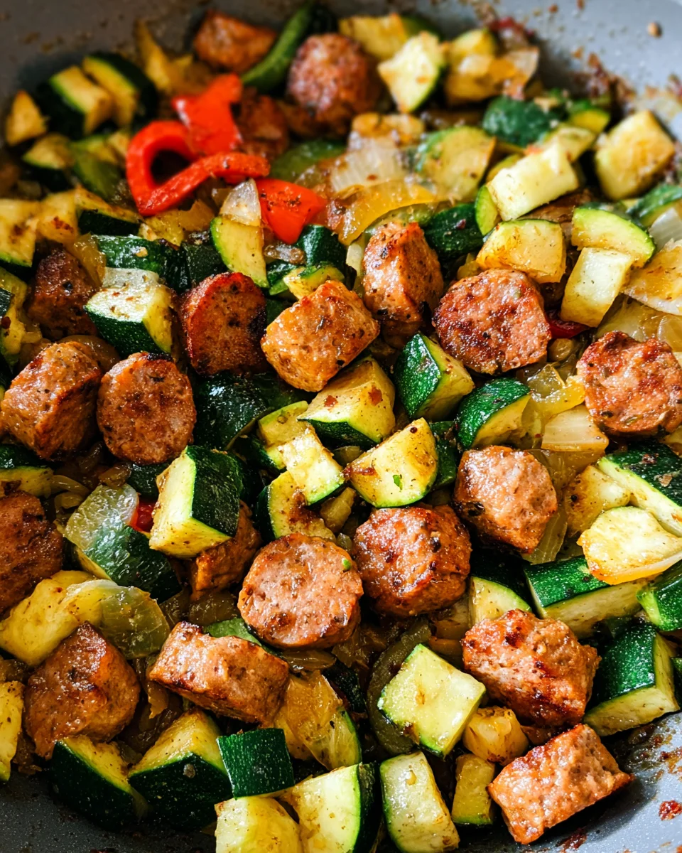 Skillet Sausage and Zucchini Skillet Sausage and Zucchini