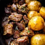 Slow Cooker Garlic Butter Beef Bites Slow Cooker Garlic Butter Beef Bites