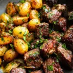Slow Cooker Garlic Butter Beef Bites & Potatoes Slow Cooker Garlic Butter Beef Bites & Potatoes