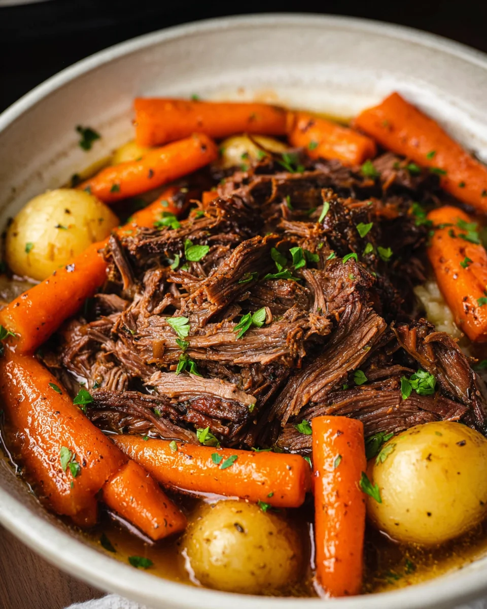 Slow Cooker Garlic Herb Pot Roast Slow Cooker Garlic Herb Pot Roast